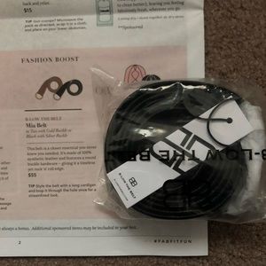 Mia Fashion Belt (in black)